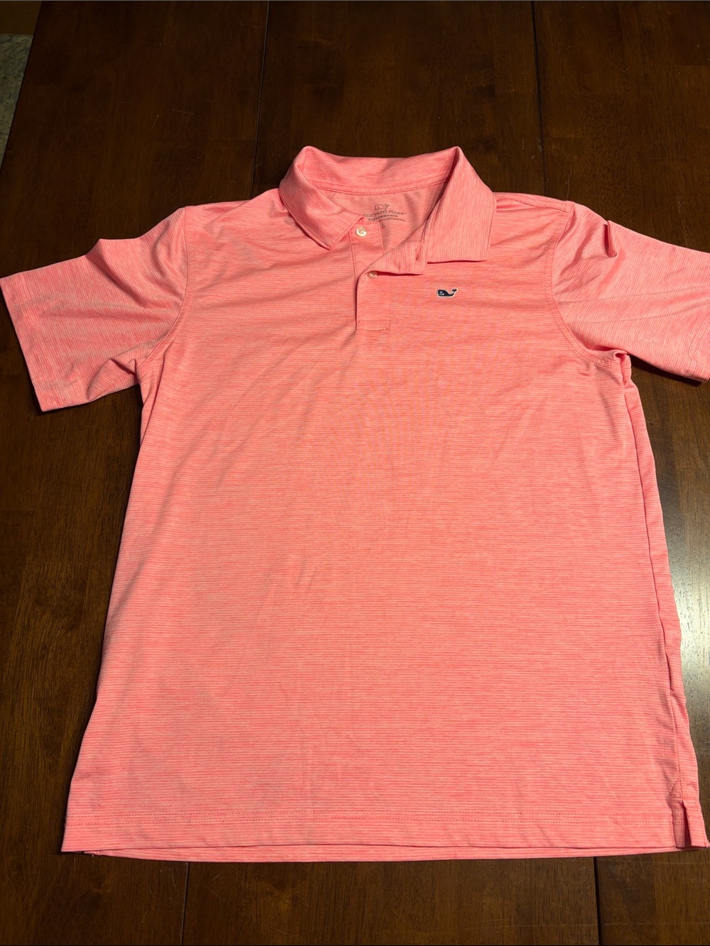 Vineyard Vines Coral Pink Heather Boys' Polo